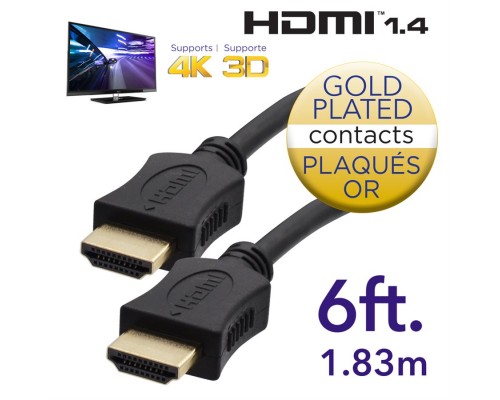 Câble HDMI 6 pieds / 1.83 m / CV-176